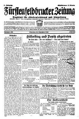 Fürstenfeldbrucker Zeitung Dienstag 24. Dezember 1929