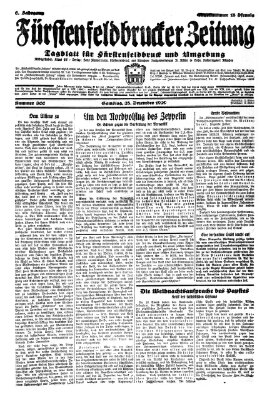 Fürstenfeldbrucker Zeitung Samstag 28. Dezember 1929