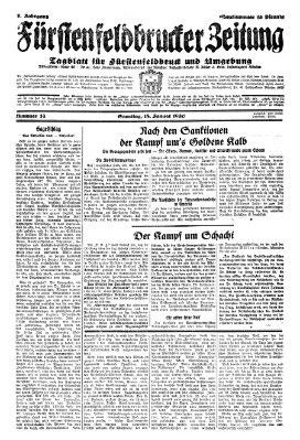 Fürstenfeldbrucker Zeitung Samstag 18. Januar 1930