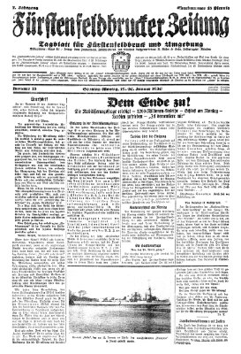 Fürstenfeldbrucker Zeitung Sonntag 19. Januar 1930