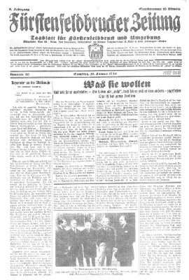 Fürstenfeldbrucker Zeitung Samstag 25. Januar 1930