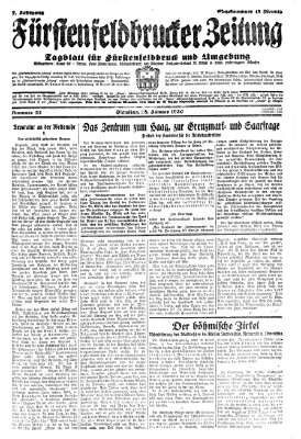 Fürstenfeldbrucker Zeitung Dienstag 28. Januar 1930