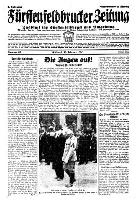 Fürstenfeldbrucker Zeitung Mittwoch 12. Februar 1930