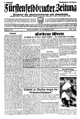 Fürstenfeldbrucker Zeitung Sonntag 16. Februar 1930