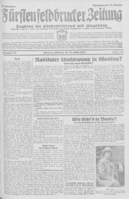 Fürstenfeldbrucker Zeitung Sonntag 16. März 1930