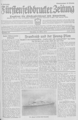 Fürstenfeldbrucker Zeitung Dienstag 25. März 1930