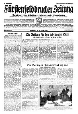 Fürstenfeldbrucker Zeitung Donnerstag 17. April 1930