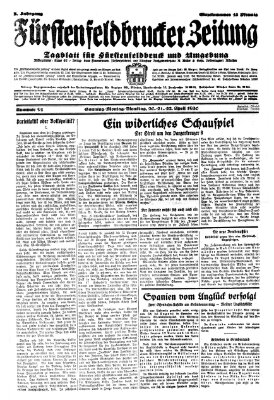 Fürstenfeldbrucker Zeitung Montag 21. April 1930