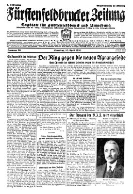 Fürstenfeldbrucker Zeitung Samstag 26. April 1930