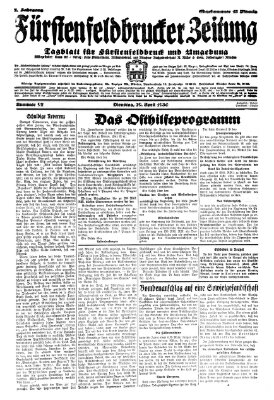 Fürstenfeldbrucker Zeitung Dienstag 29. April 1930