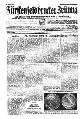 Fürstenfeldbrucker Zeitung Donnerstag 1. Mai 1930