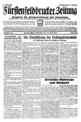 Fürstenfeldbrucker Zeitung Sonntag 8. Juni 1930