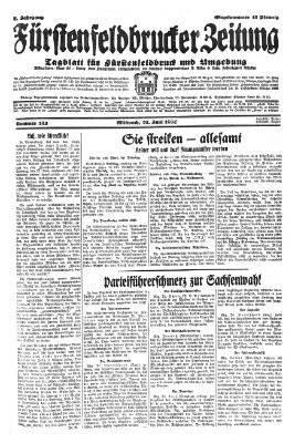 Fürstenfeldbrucker Zeitung Mittwoch 25. Juni 1930