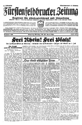 Fürstenfeldbrucker Zeitung Sonntag 29. Juni 1930