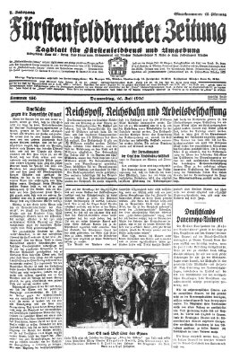 Fürstenfeldbrucker Zeitung Donnerstag 10. Juli 1930