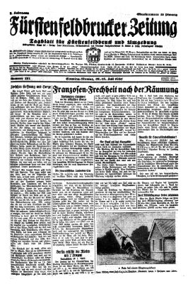 Fürstenfeldbrucker Zeitung Montag 28. Juli 1930