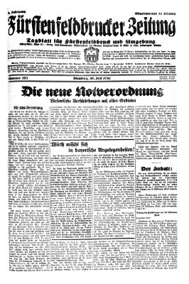 Fürstenfeldbrucker Zeitung Dienstag 29. Juli 1930