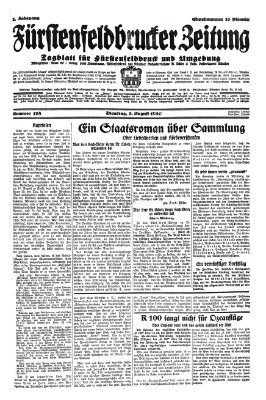 Fürstenfeldbrucker Zeitung Dienstag 5. August 1930