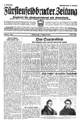 Fürstenfeldbrucker Zeitung Donnerstag 7. August 1930