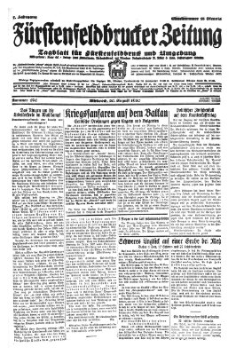 Fürstenfeldbrucker Zeitung Mittwoch 20. August 1930