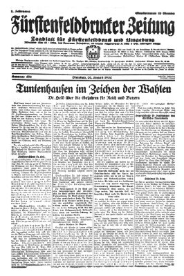 Fürstenfeldbrucker Zeitung Dienstag 26. August 1930