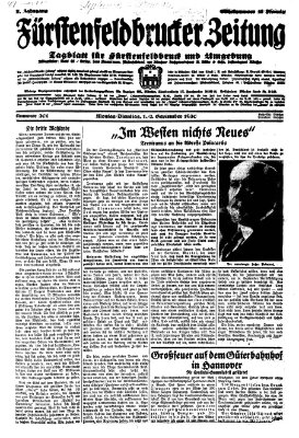 Fürstenfeldbrucker Zeitung Tuesday 2. September 1930