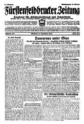 Fürstenfeldbrucker Zeitung Mittwoch 10. September 1930