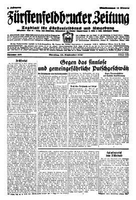 Fürstenfeldbrucker Zeitung Dienstag 23. September 1930