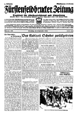 Fürstenfeldbrucker Zeitung Samstag 27. September 1930