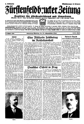 Fürstenfeldbrucker Zeitung Montag 29. September 1930