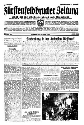 Fürstenfeldbrucker Zeitung Dienstag 14. Oktober 1930