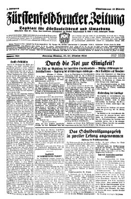 Fürstenfeldbrucker Zeitung Sonntag 19. Oktober 1930