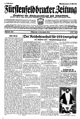 Fürstenfeldbrucker Zeitung Mittwoch 5. November 1930