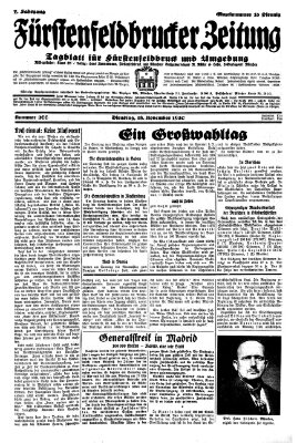 Fürstenfeldbrucker Zeitung Dienstag 18. November 1930