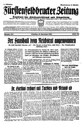 Fürstenfeldbrucker Zeitung Samstag 22. November 1930