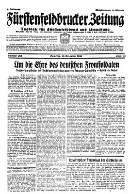 Fürstenfeldbrucker Zeitung Samstag 13. Dezember 1930