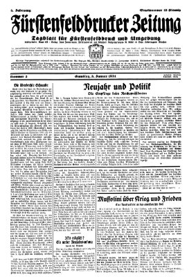 Fürstenfeldbrucker Zeitung Samstag 3. Januar 1931