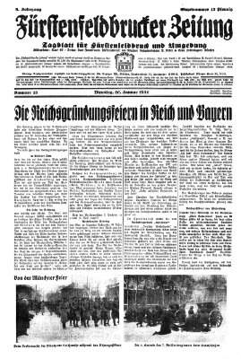 Fürstenfeldbrucker Zeitung Dienstag 20. Januar 1931