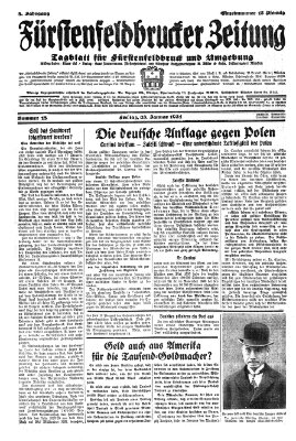 Fürstenfeldbrucker Zeitung Freitag 23. Januar 1931