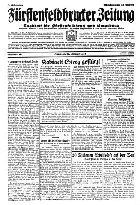 Fürstenfeldbrucker Zeitung Samstag 24. Januar 1931