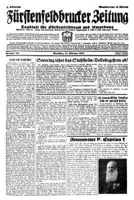 Fürstenfeldbrucker Zeitung Dienstag 10. Februar 1931