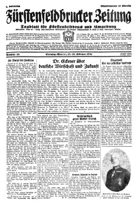 Fürstenfeldbrucker Zeitung Sonntag 15. Februar 1931