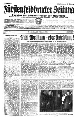 Fürstenfeldbrucker Zeitung Donnerstag 26. Februar 1931