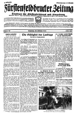 Fürstenfeldbrucker Zeitung Samstag 28. Februar 1931