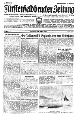 Fürstenfeldbrucker Zeitung Samstag 14. März 1931