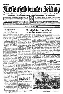 Fürstenfeldbrucker Zeitung Mittwoch 18. März 1931