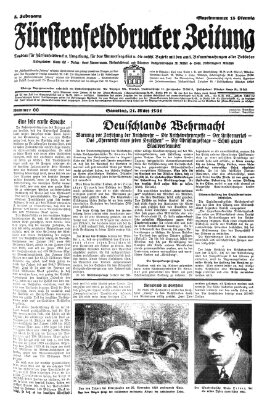 Fürstenfeldbrucker Zeitung Samstag 21. März 1931