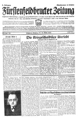 Fürstenfeldbrucker Zeitung Sonntag 22. März 1931