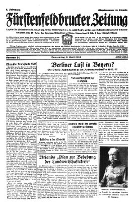 Fürstenfeldbrucker Zeitung Donnerstag 9. April 1931