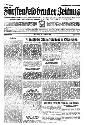 Fürstenfeldbrucker Zeitung Dienstag 21. April 1931